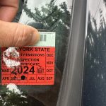 car inspection sticker