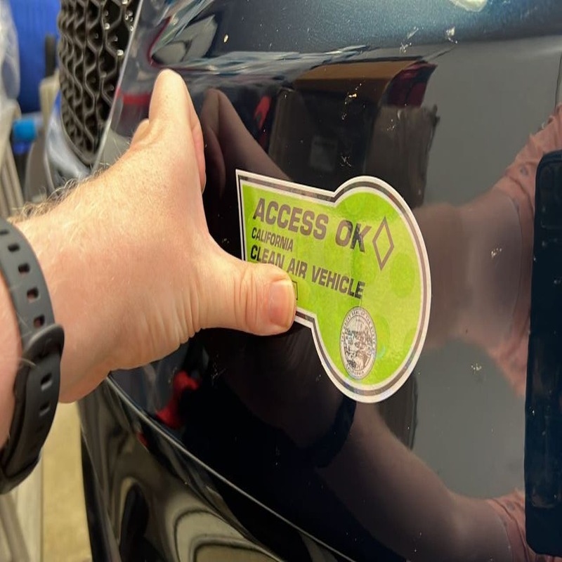 electric car sticker