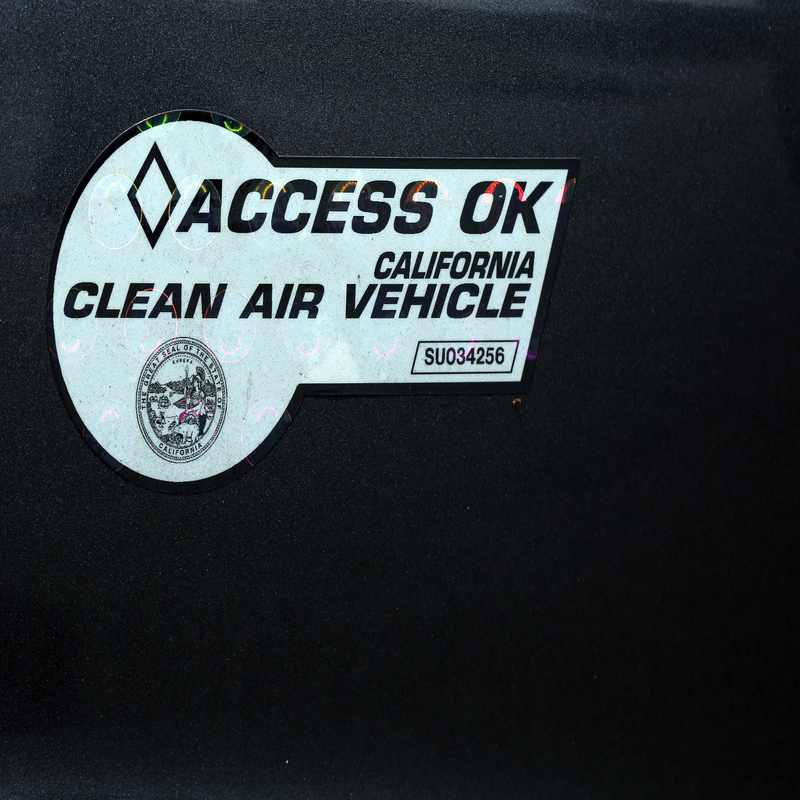 DMV Electric Car Stickers