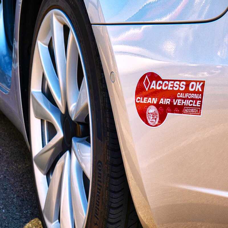 Electric Carpool Stickers