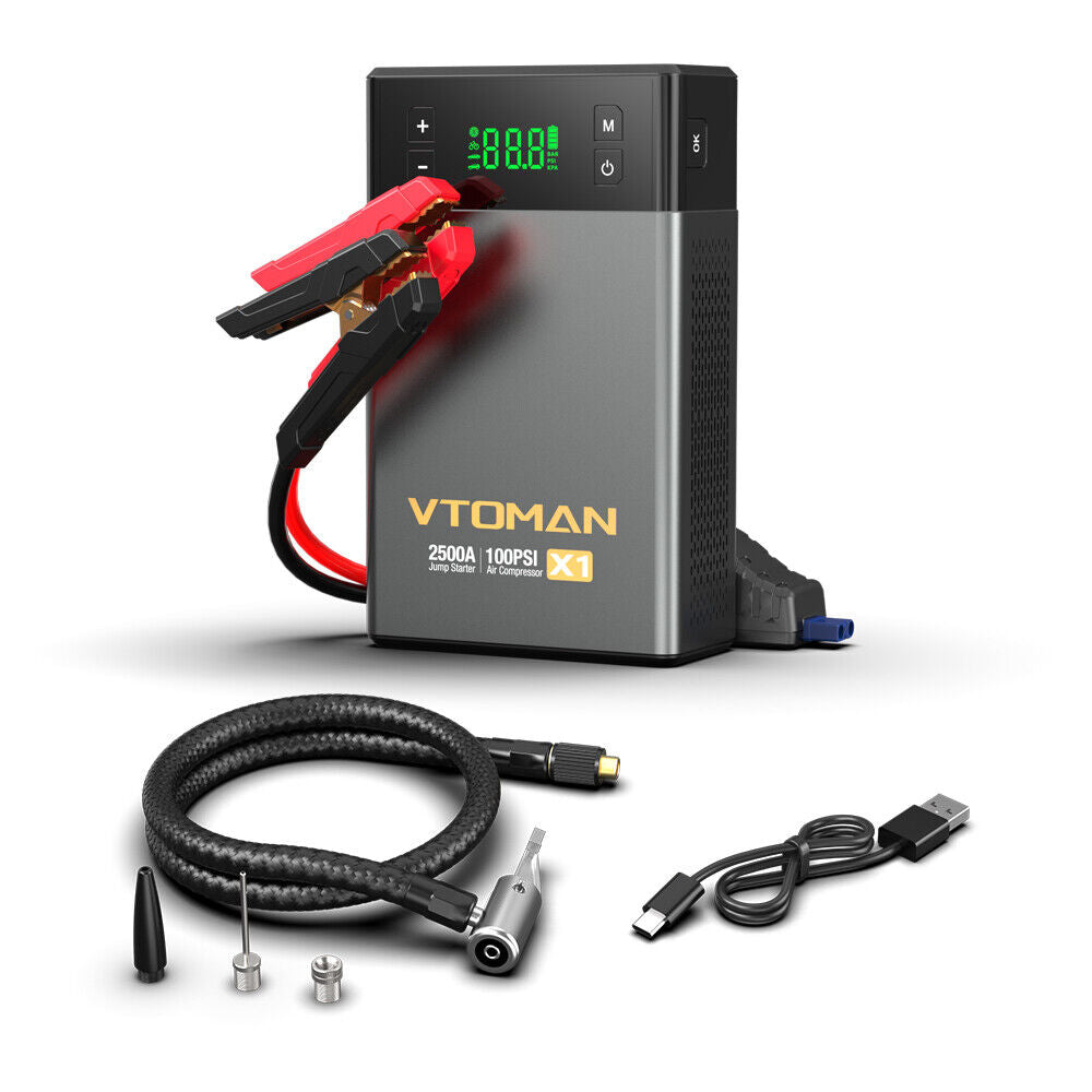 Jump Starter with Air Compressor