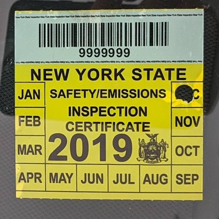 inspection sticker