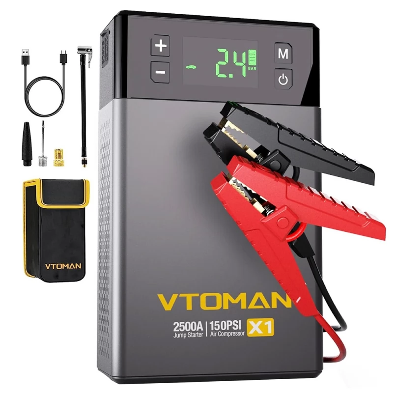 Jump Starter with Air Compressor