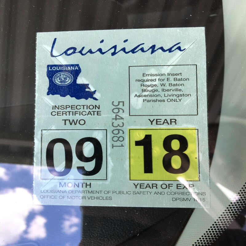 Louisiana Car Inspection Stickers