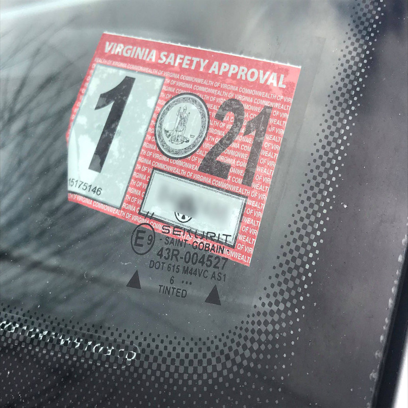 Car Inspection Sticker