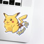 Pikachu car sticker